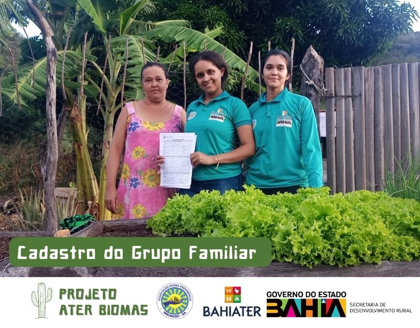 Projeto ATER Biomas: Divina Providência realiza cadastro de grupo familiar em Macaúbas, Boquira e Caturama
