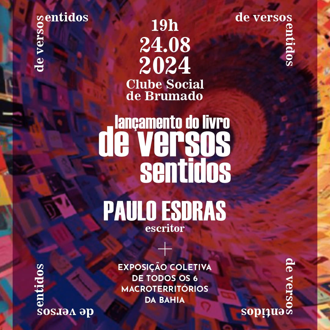 Escritor Paulo Esdras fará o lançamento de seu novo livro com exposição de artes visuais.