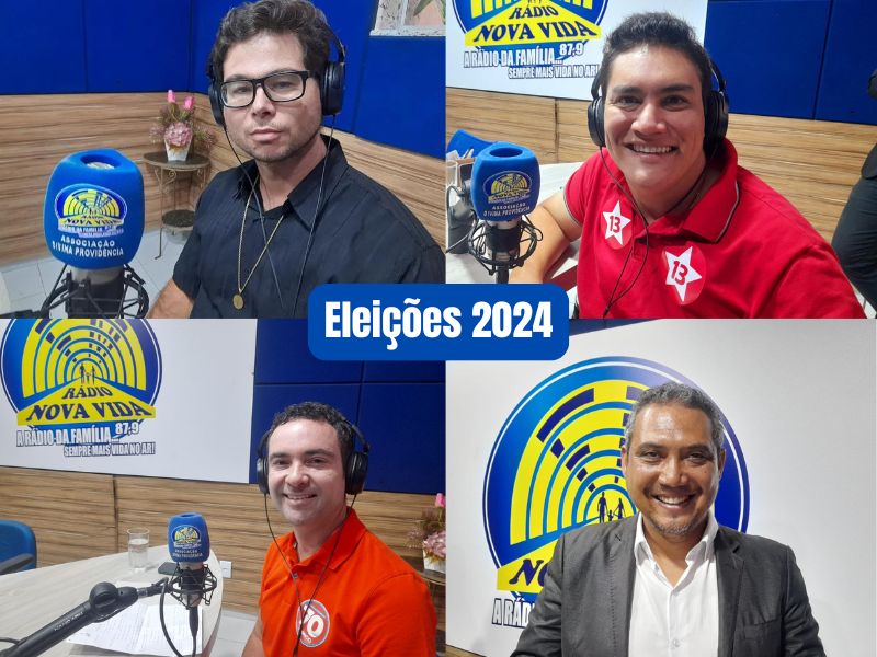 Eleições 2024: Rádio Nova Vida FM, em parceria com o site Achei Sudoeste promove entrevistas e debate entre candidatos à prefeitura de Brumado-BA