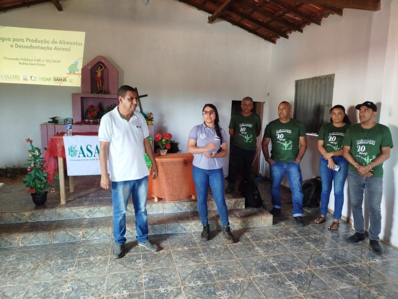 ASAMIL realiza reunião de mobilização comunitária para o projeto Água e Alimento na Agricultura Familiar em Caturama-BA