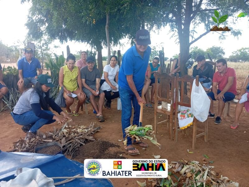 Comunidade do Gravata, em Caturama-BA, recebe curso sobre práticas agroecológicas