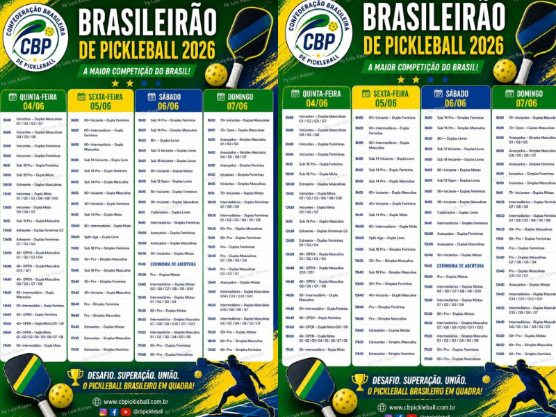 Município de Brumado representado no Campeonato Brasileiro de Pickleball, em São Paulo, neste fim de semana